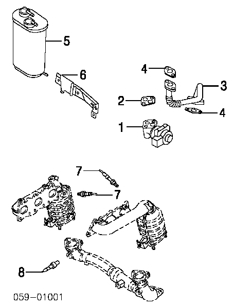 18213-67D10 Suzuki sonda lambda sensor de oxigeno post catalizador