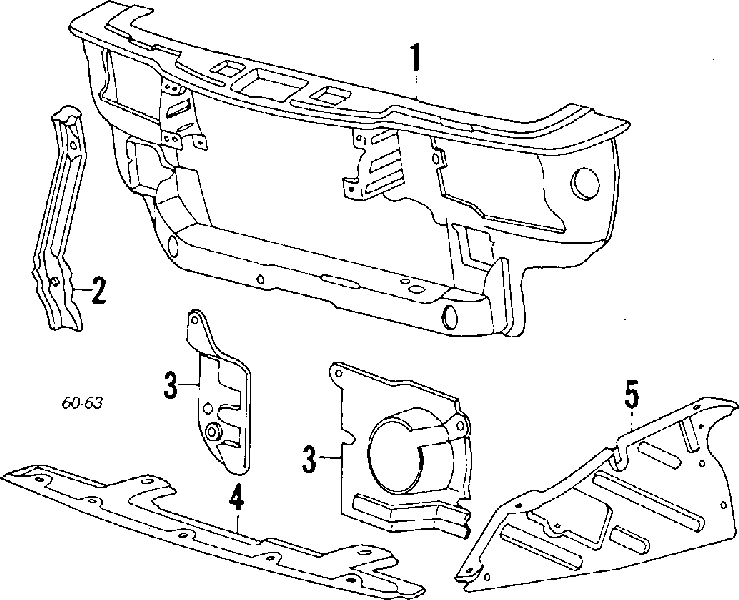 Soporte de radiador completo (panel de montaje para foco) para Hyundai Sonata 