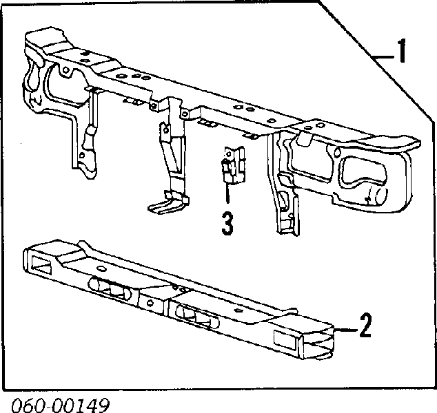 6410024311 Mitsubishi soporte de radiador completo