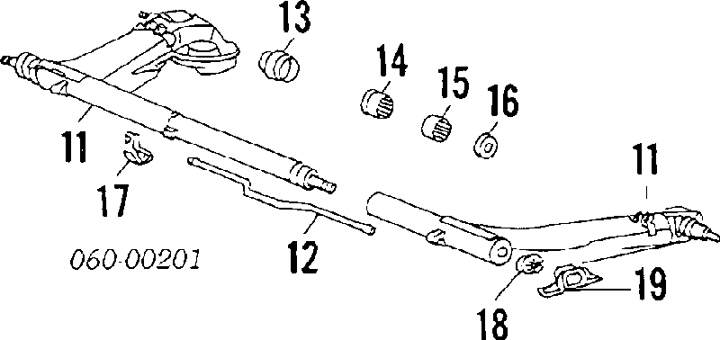 5556424003 Mitsubishi casquillo deformable, trasero