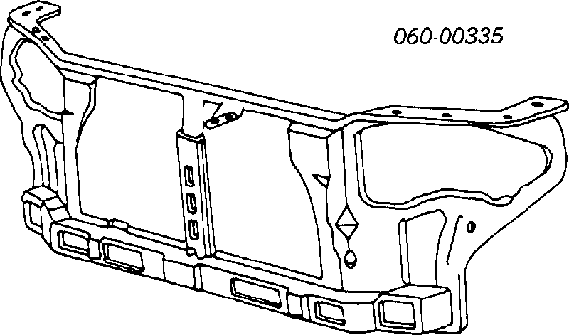 Soporte de radiador completo (panel de montaje para foco) para Hyundai Lantra 