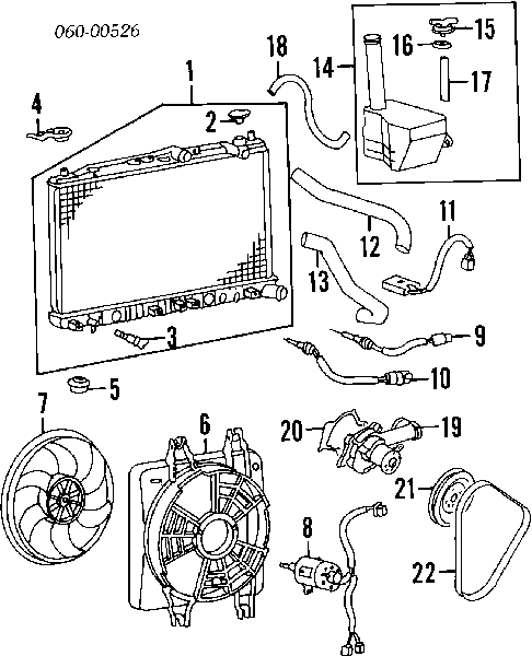 Motor del ventilador de enfriado para Hyundai Sonata 