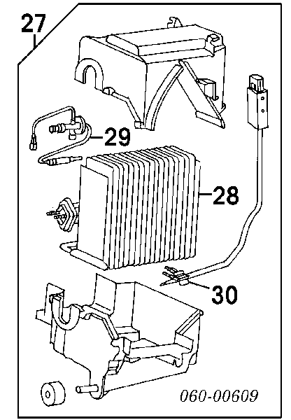 9760922001 Hyundai/Kia evaporador, aire acondicionado