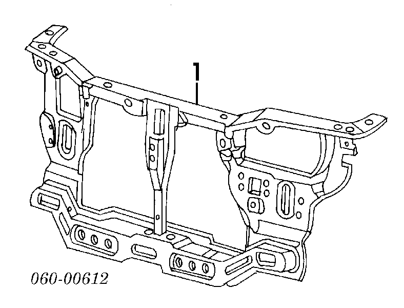 Soporte de radiador completo (panel de montaje para foco) para Hyundai Accent 