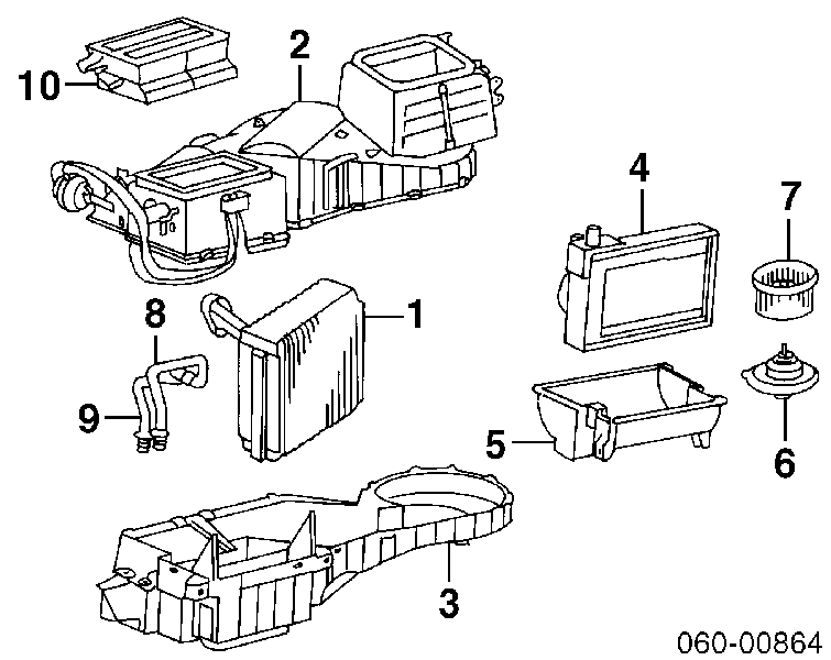 9702734000 Hyundai/Kia evaporador, aire acondicionado