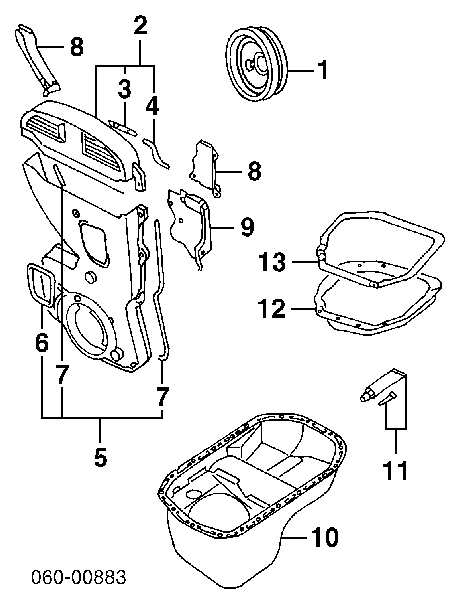 Junta del cárter de la transmisión automática/manual para Hyundai Sonata 