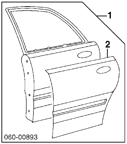 Puerta trasera izquierda para Hyundai Sonata (EF)
