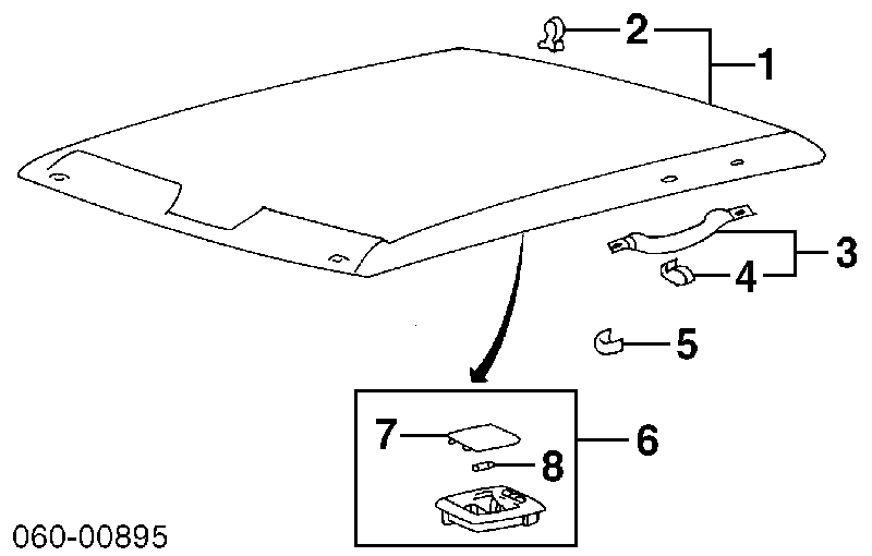 Techo interior para Hyundai Sonata III 