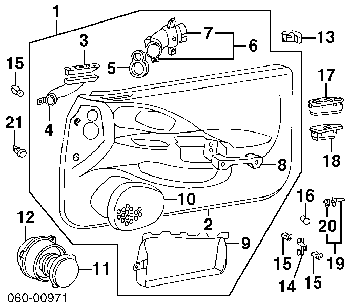 Sensor, Interruptor de contacto eléctrico 9356025100 Hyundai/Kia