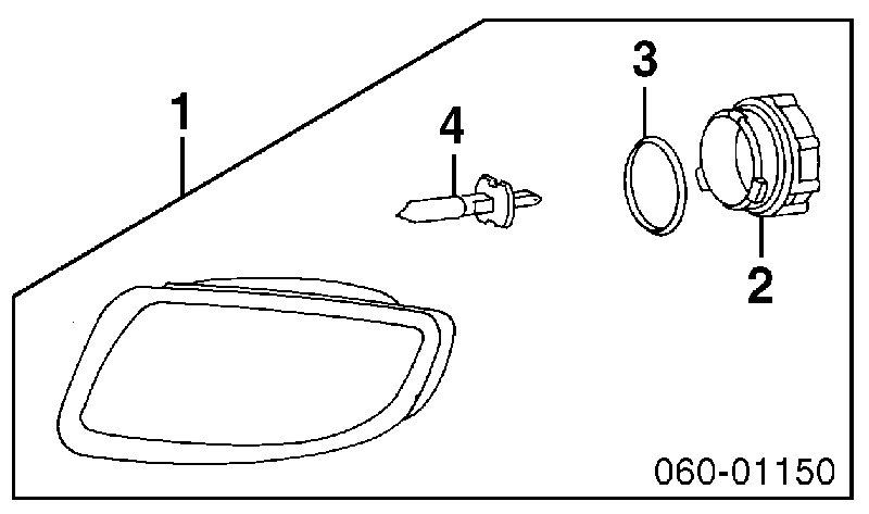 Faro antiniebla izquierdo para Hyundai Coupe (RD)