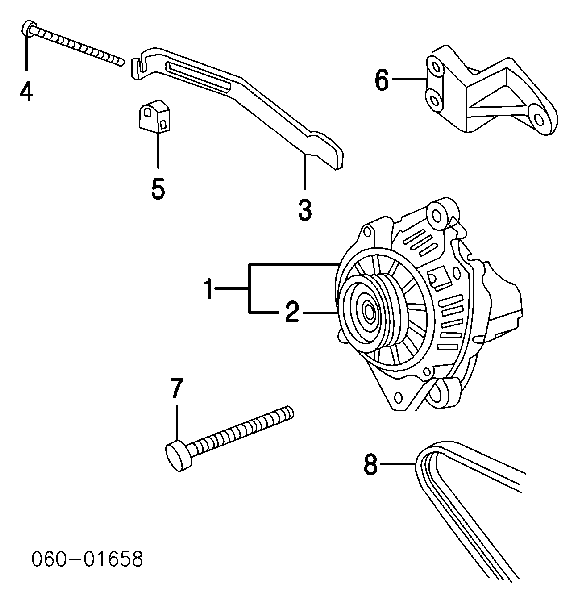 3732138310 Hyundai/Kia polea alternador