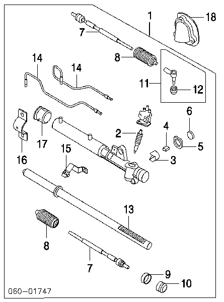 Suspensión, mecanismo de dirección para Hyundai Coupe (GK)