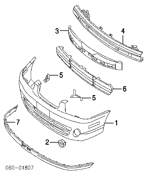 Absorbente paragolpes delantero para Hyundai Elantra (XD)