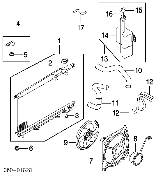 253353D000 Hyundai/Kia soporte de montaje, radiador, superior