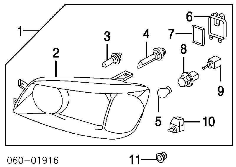 Bombilla De Xenon S1864735009 Hyundai/Kia