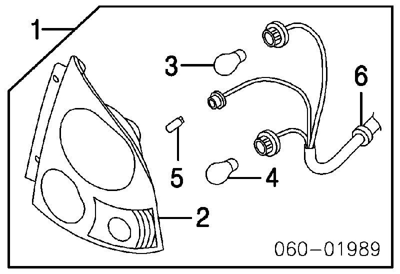 9241125700 Chrysler piloto posterior izquierdo