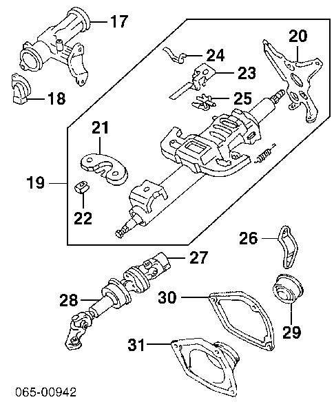 Columna de dirección inferior 4520248020 Toyota