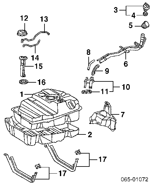 Sensor de tanque de combustible para Toyota Land Cruiser (J10)