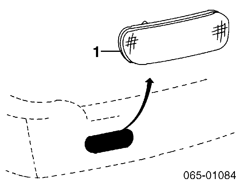 Reflector, paragolpes trasero, izquierdo para Toyota Land Cruiser (J10)