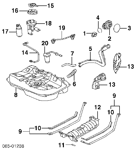 7702433010 Toyota soporte de parachoques delantero izquierdo