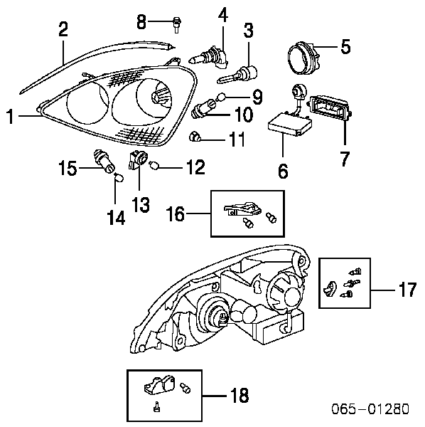 9098120008 Toyota bombilla de xenon