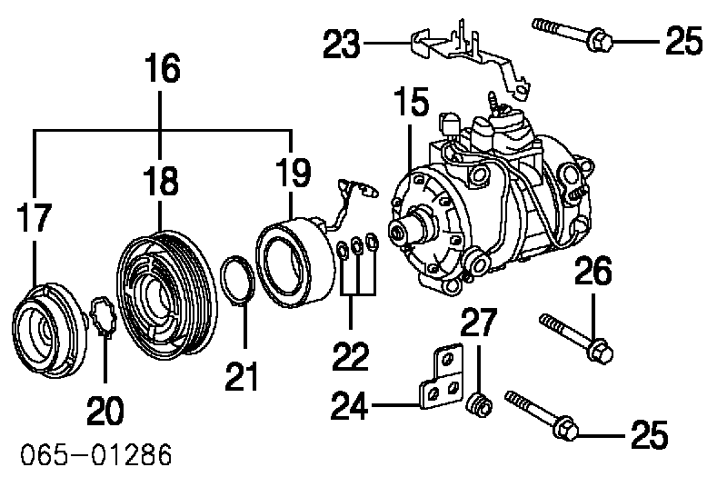 Compresor de aire acondicionado 8832050100 Toyota