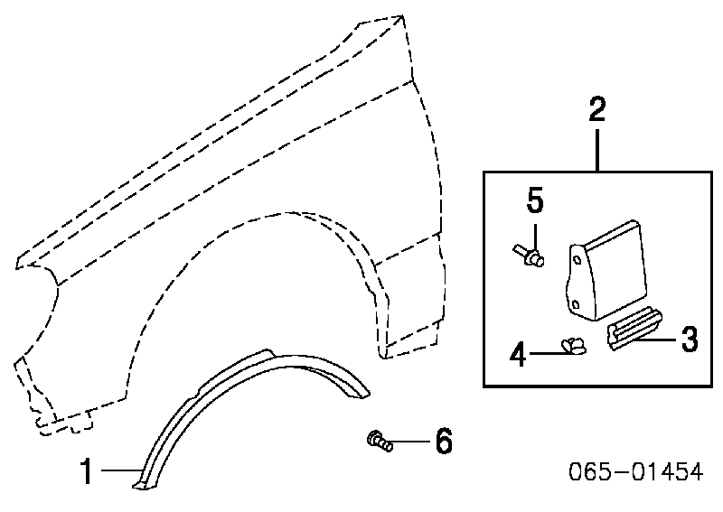 Clip, Tubuladura de sujeción, alféizar de la puerta 7539630280 Toyota