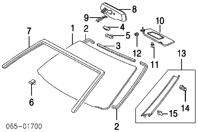 5610133480 Toyota parabrisas