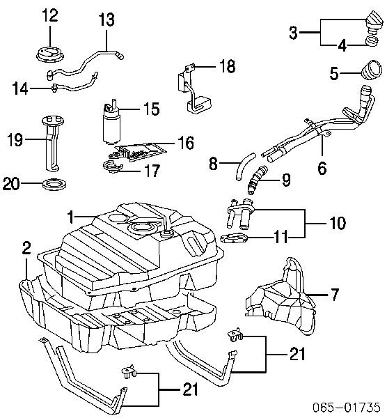 Sensor de nivel de combustible Toyota Land Cruiser 100 (J10)