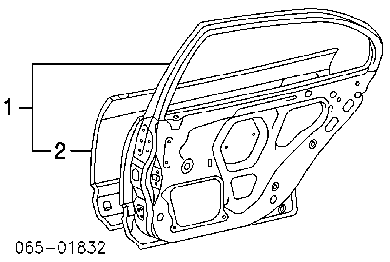 Puerta trasera izquierda para Lexus GS (JZS160)
