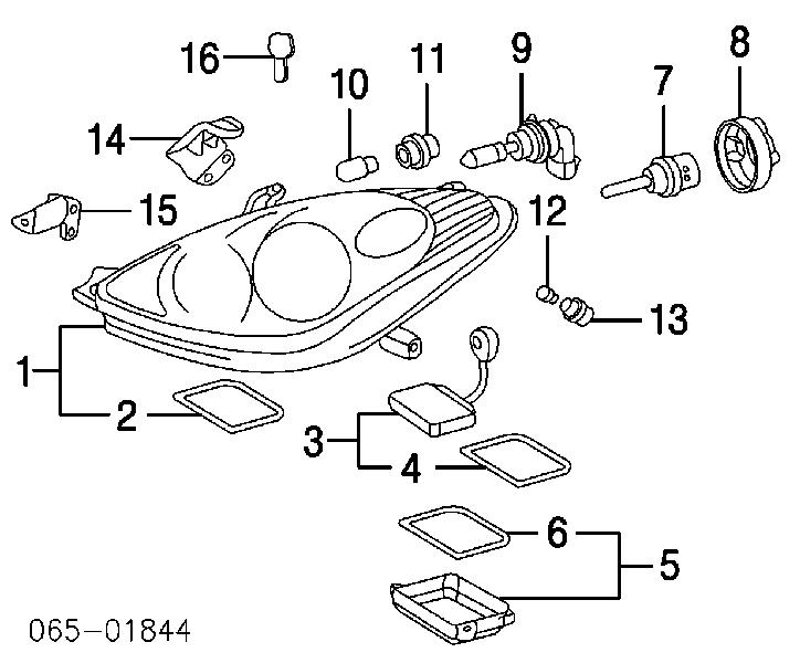 9098120001 Toyota bombilla de xenon