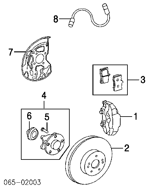 3269010 DRI pinza de freno delantera derecha