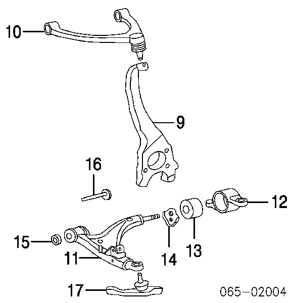 0129-025-KIT Febest perno de fijación, brazo oscilante inferior trasero,interior