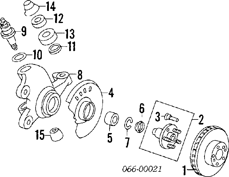 4020671U01 Nissan disco de freno delantero