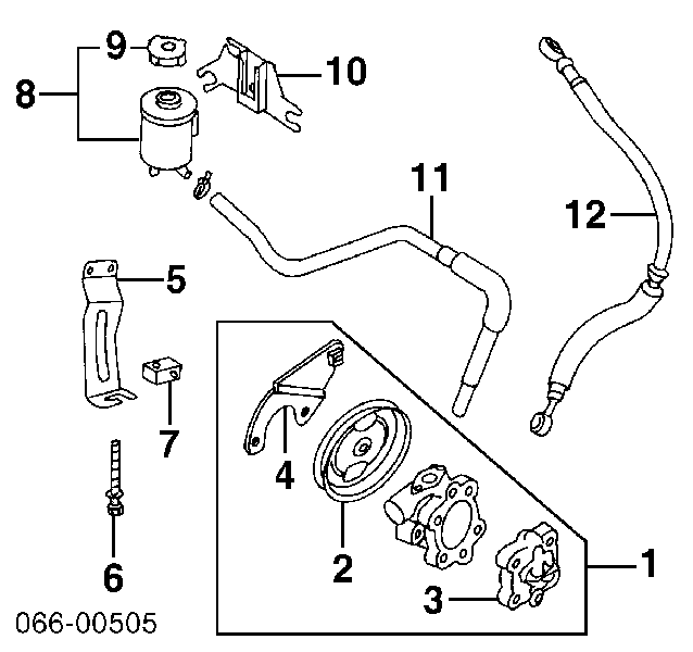 4918042U00 Nissan depósito de bomba de dirección hidráulica