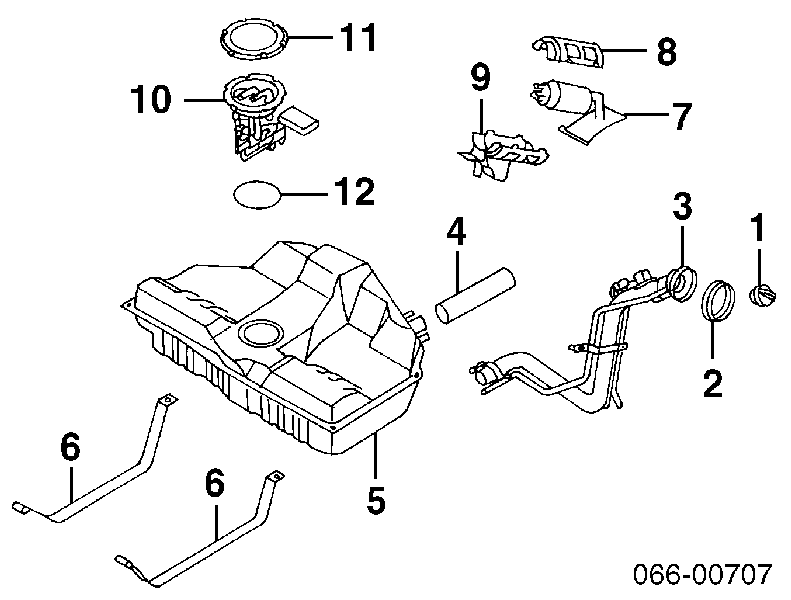 Elemento de turbina de bomba de combustible 17042VD71A Nissan