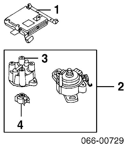 Rotor del distribuidor de encendido YR415EF YEC