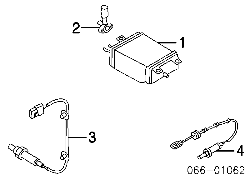 Sonda Lambda, Sensor de oxígeno antes del catalizador izquierdo 22691AR210 Nissan