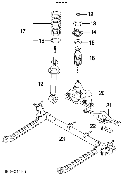 562106Y425 Nissan amortiguador trasero