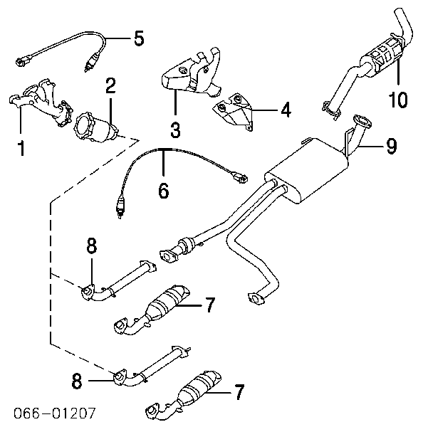 226904W010 Nissan sonda lambda sensor de oxigeno para catalizador