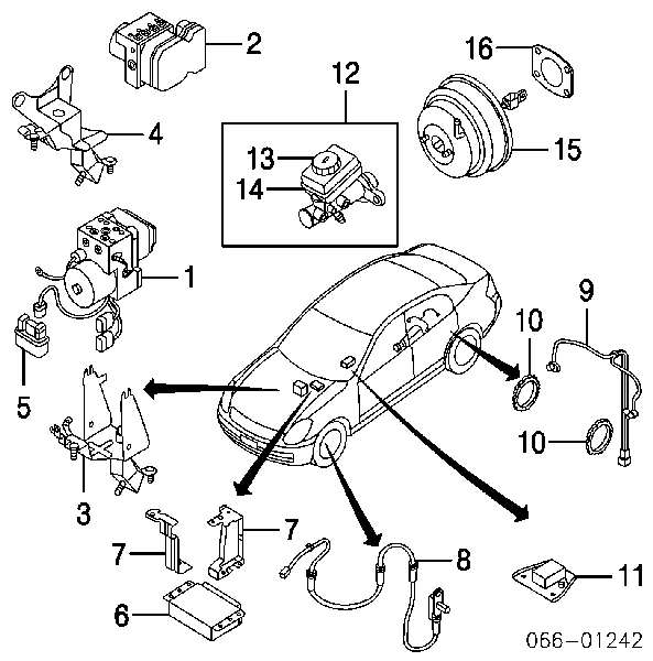 47910AL500 Nissan sensor abs delantero derecho