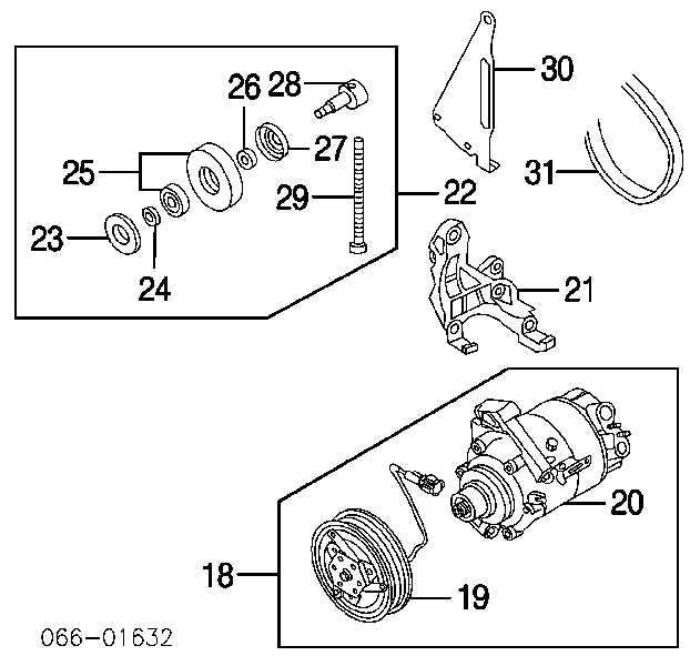 Compresor de aire acondicionado ZKK029A Polcar