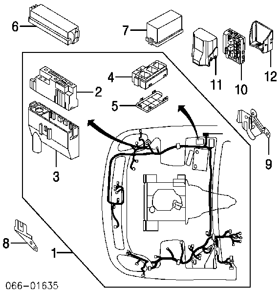 Sistema eléctrico central para Nissan Pathfinder (R51M)