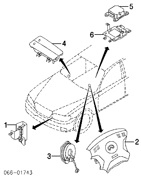 Sensor angulo de giro para Nissan Primera  P12