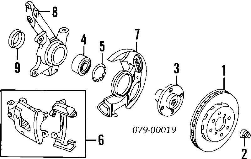 ADG05321 Blue Print latiguillo de freno delantero