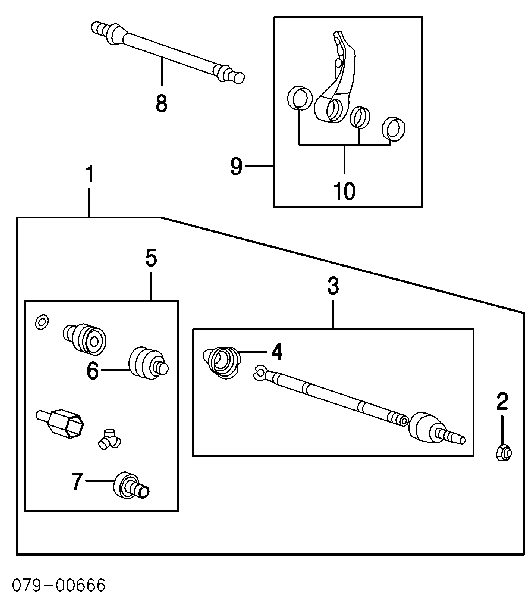 Árbol de transmisión delantero derecho 4950038491 Hyundai/Kia