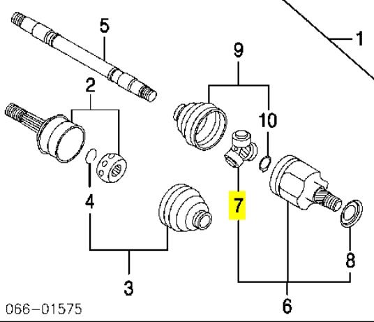 Trípode, árbol de transmisión 3972010V11 Nissan