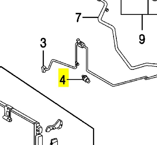 Presostato, aire acondicionado Lexus RX 300 (MCU1)