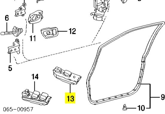 8403048020C0 Toyota unidad de control elevalunas delantera derecha