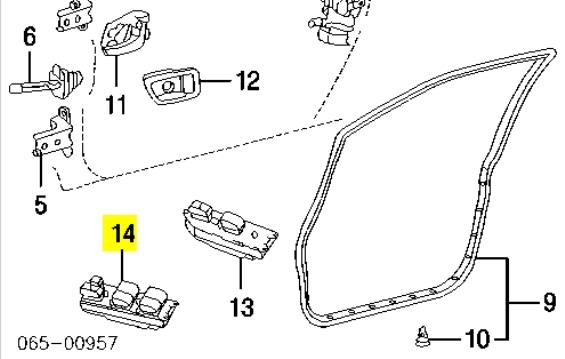 Unidad de control elevalunas delantera izquierda 8404048020C0 Toyota